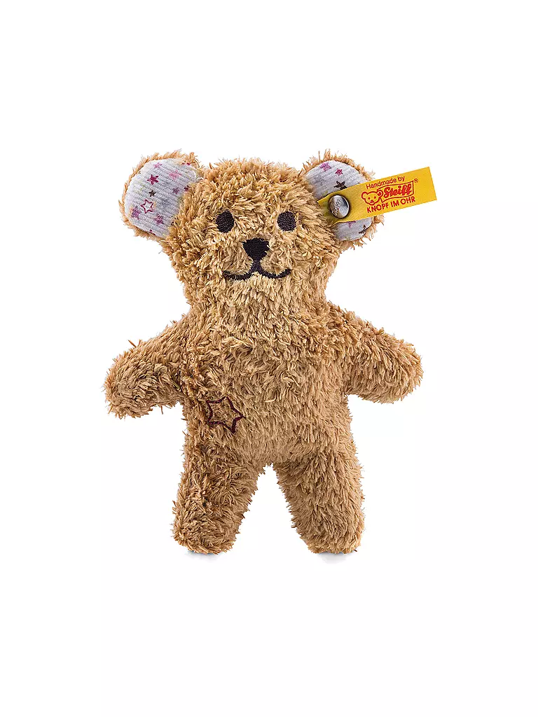 STEIFF | Mini Knister-Teddybär mit Rassel 11cm 240669 | beige
