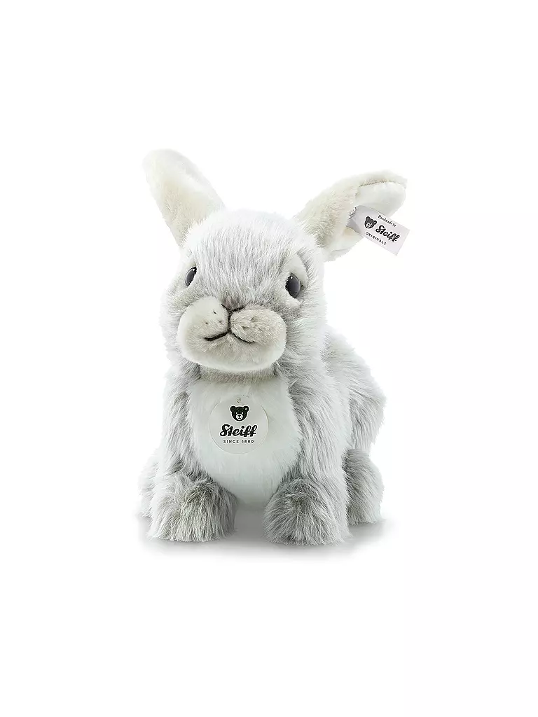STEIFF | Plüschtier Dormili Hase sitzend 21cm | hellgrau