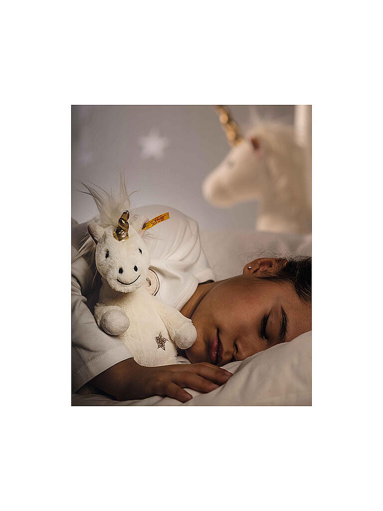 STEIFF | Plüschtier Einhorn 20cm Soft Cuddly Friends | weiss