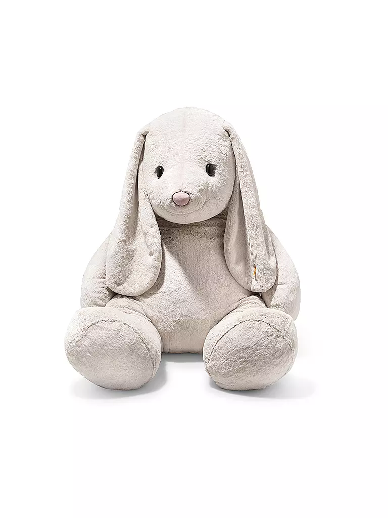 STEIFF | Plüschtier Hoppie Hase 80cm  | hellgrau