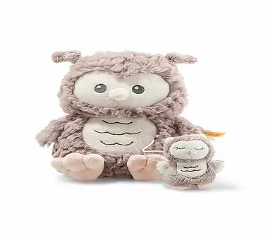 STEIFF Soft Cuddly Friends Ollie Eule Spieluhr 21cm 241840 beige