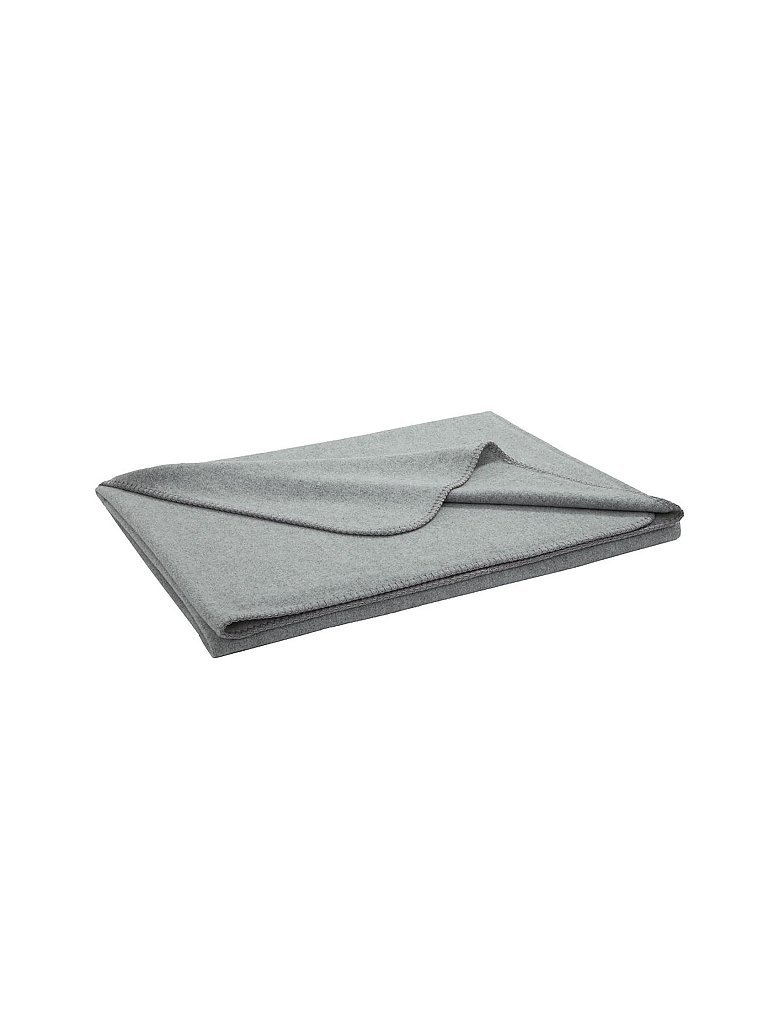 STEINER 1888 Wolldecke Sophia 145x190cm grau