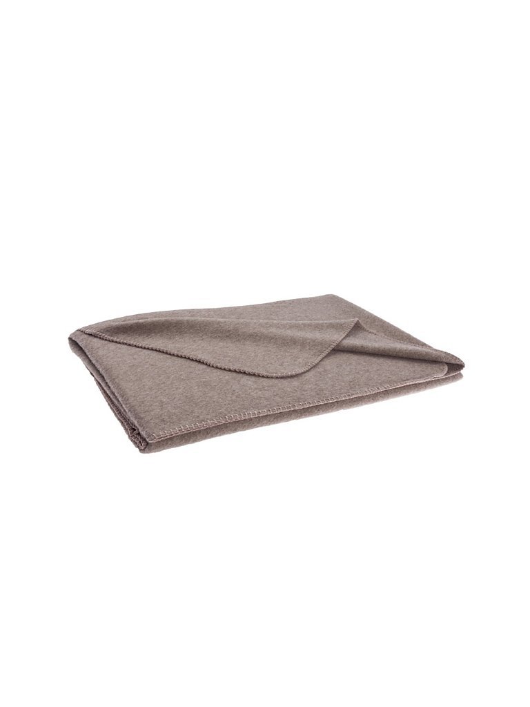 STEINER 1888 Couverture en laine Sophia 145x190cm Taupe gris