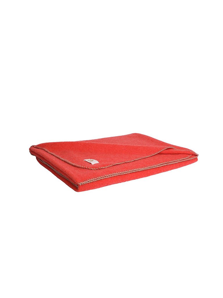 STEINER 1888 Wolldecke Alina 150x190cm (Koralle) rot