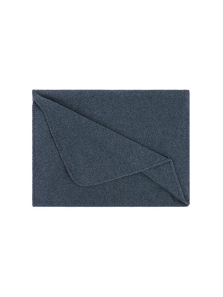STEINER 1888 | Wolldecke - Plaid Sophia 145x190cm Atlantik | dunkelblau