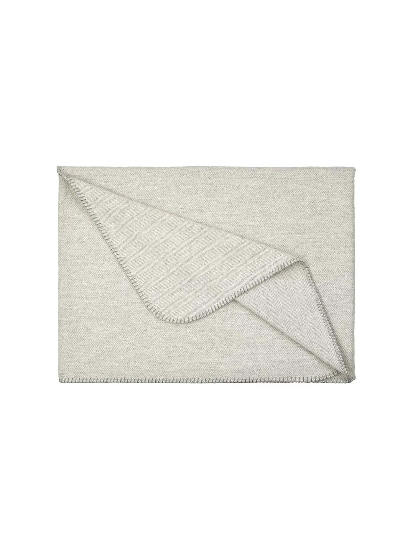 STEINER 1888 | Wolldecke SALLY 143x190cm Atlantic | hellgrau