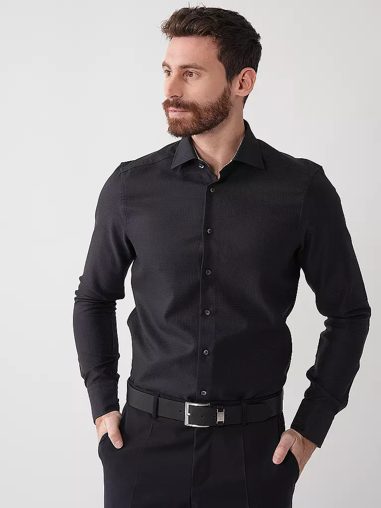 STENSTRÖMS | Hemd Slim Fit | schwarz