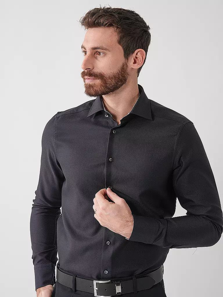 STENSTRÖMS | Hemd Slim Fit | schwarz