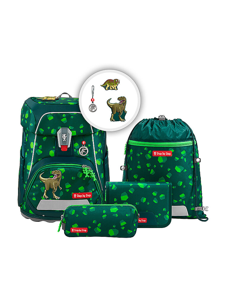 STEP BY STEP Schulranzen Set 5tlg. FIT Dino Targo