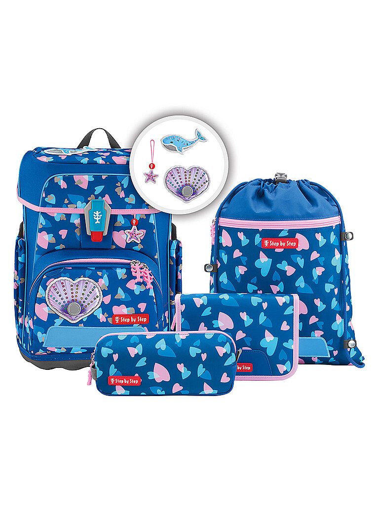 STEP BY STEP Schultaschen Set 5tlg. CLOUD REFLECT Seashell