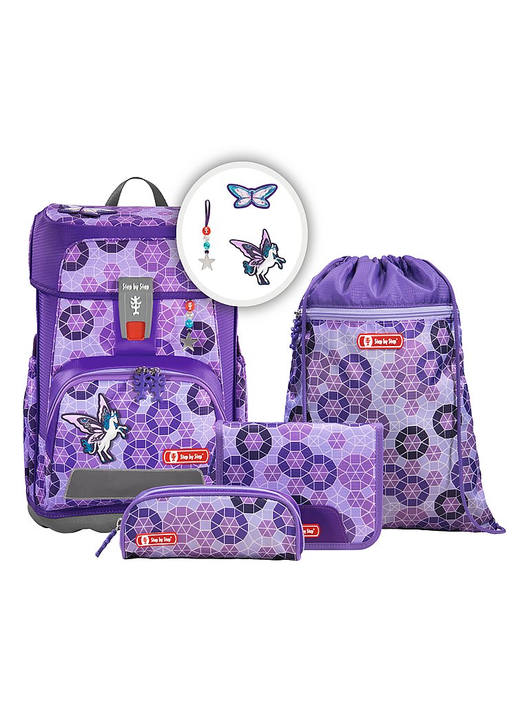 STEP BY STEP CLOUD Schultaschen-Set 5-tlg. “Sparkling Pegasus”