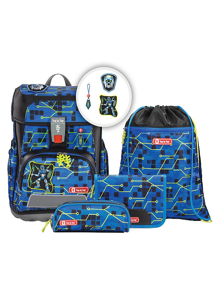 STEP BY STEP CLOUD Schultaschen-Set 5-tlg. “Future Robot”
