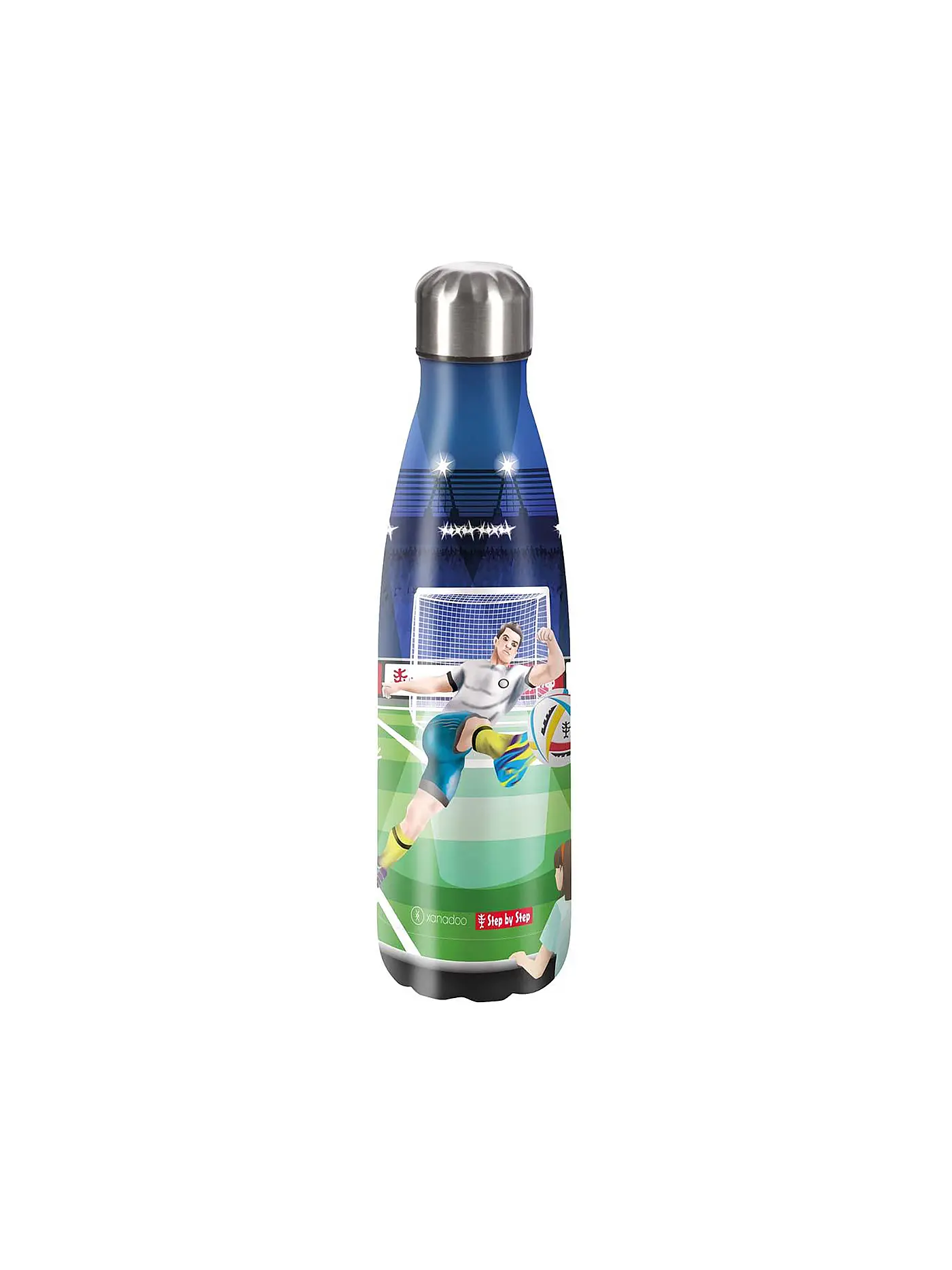 STEP BY STEP | Edelstahl Trinkflasche - Helicopter Sam 0,5L | dunkelblau
