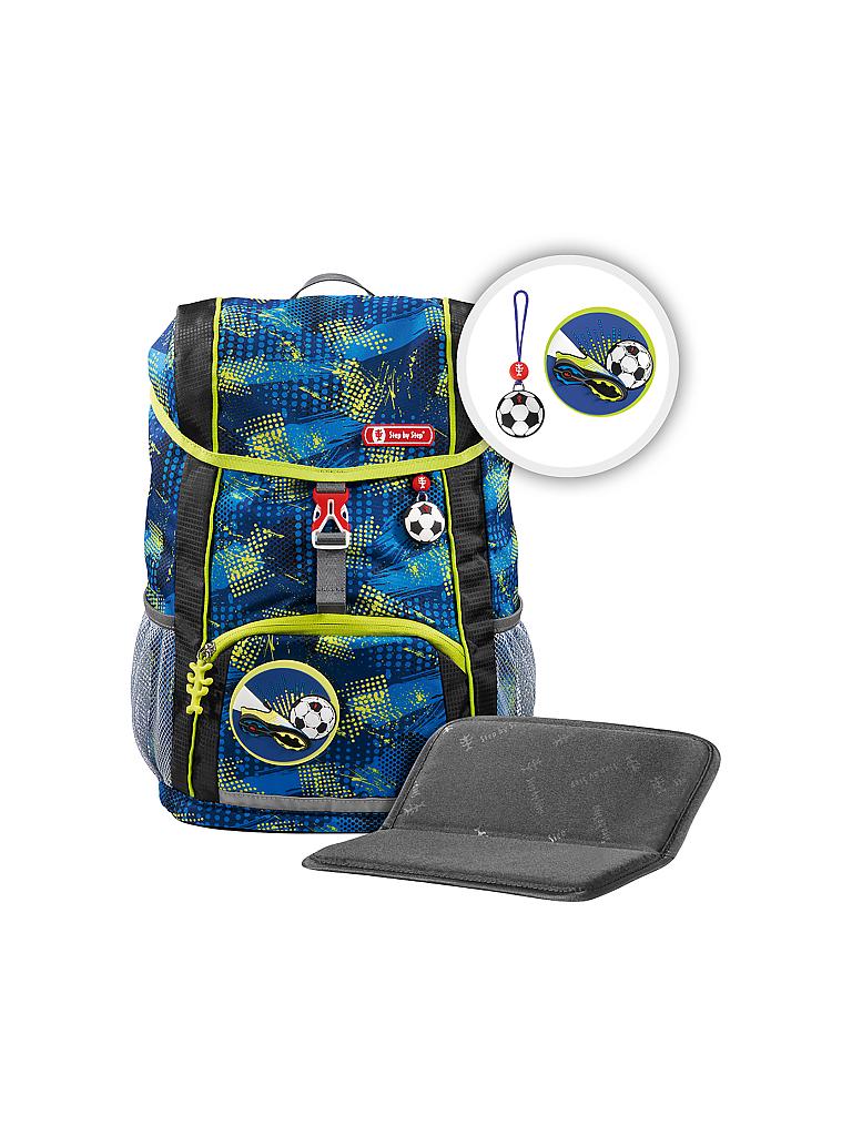 STEP BY STEP | KID Rucksack-Set 3-tlg. "Soccer Team" | blau