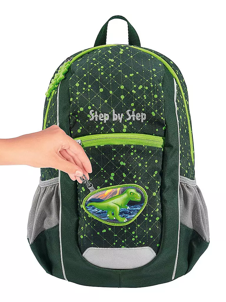 STEP BY STEP | Kinder Rucksack - Kiga Maxi Dino Nilo  | grün