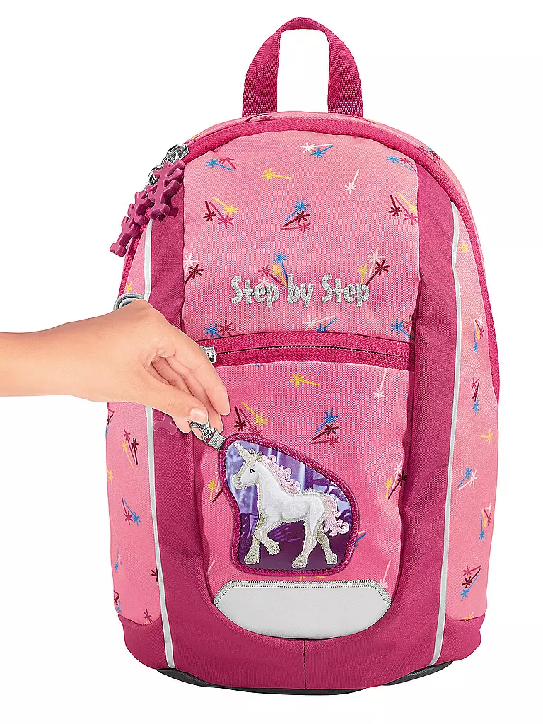 STEP BY STEP | Kinder Rucksack - Kiga Mini Little Unicorn Nuala  | rosa