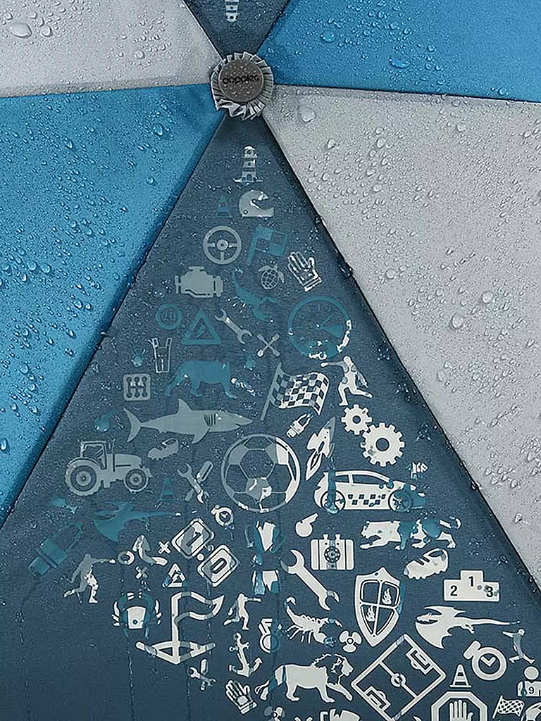 STEP BY STEP | Regenschirm MAGIC RAIN EFFECT BLUE | dunkelrot