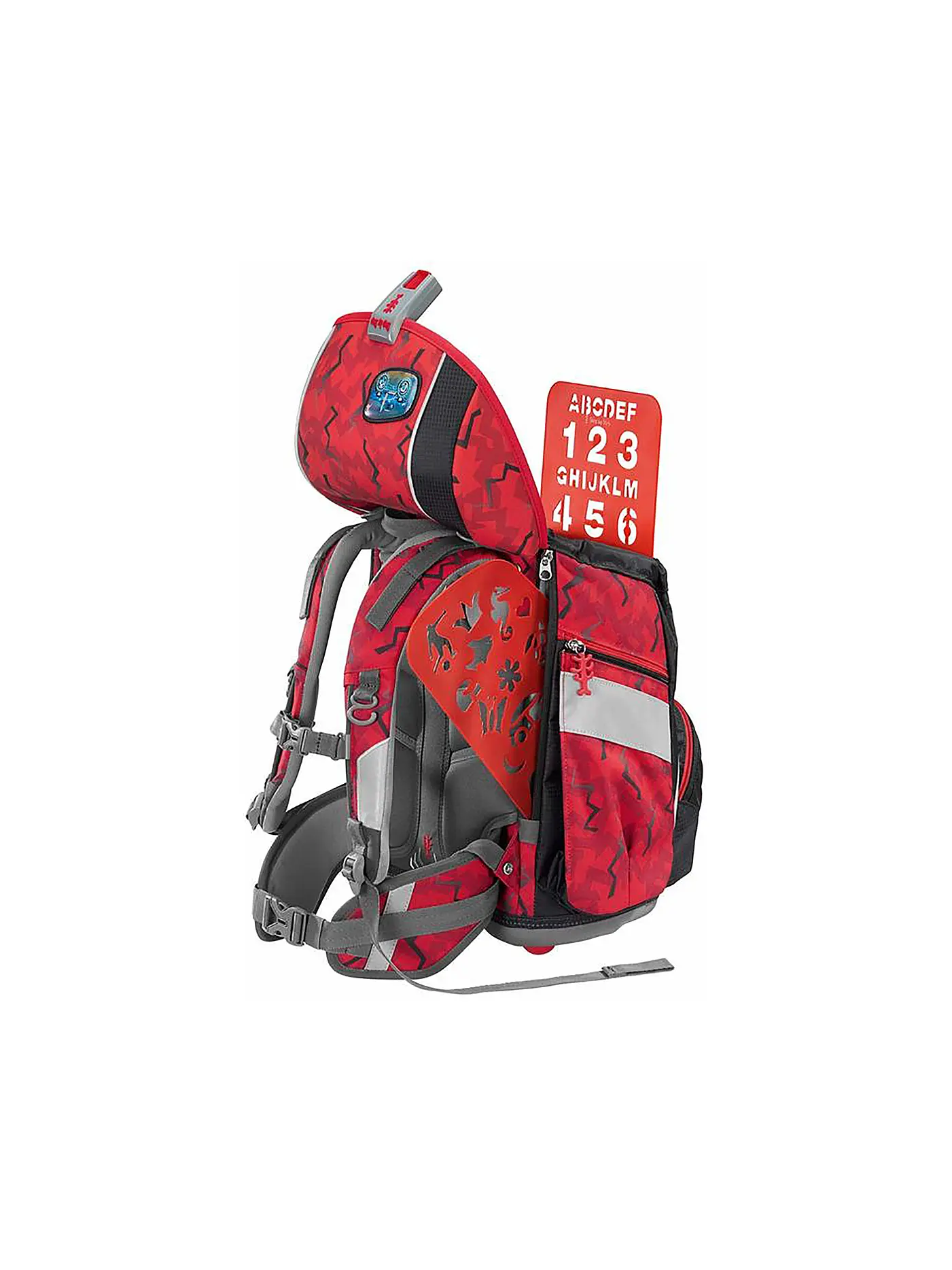STEP BY STEP | Schulranzen Set 2in1 Plus Monster Trucker Rocky  | rot