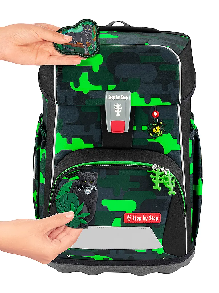 STEP BY STEP | Schulrucksack Set GIANT 5tlg. Black Cat Chiko |