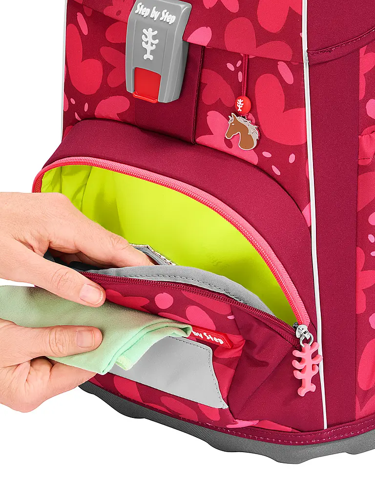 STEP BY STEP | Schulrucksack Set GIANT 5tlg. Wild Horse Nora | Rot