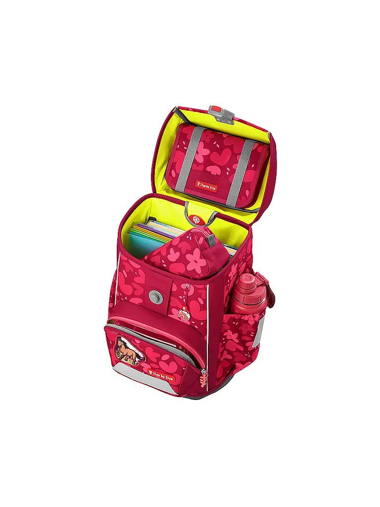 STEP BY STEP | Schulrucksack Set GIANT 5tlg. Wild Horse Nora | Rot