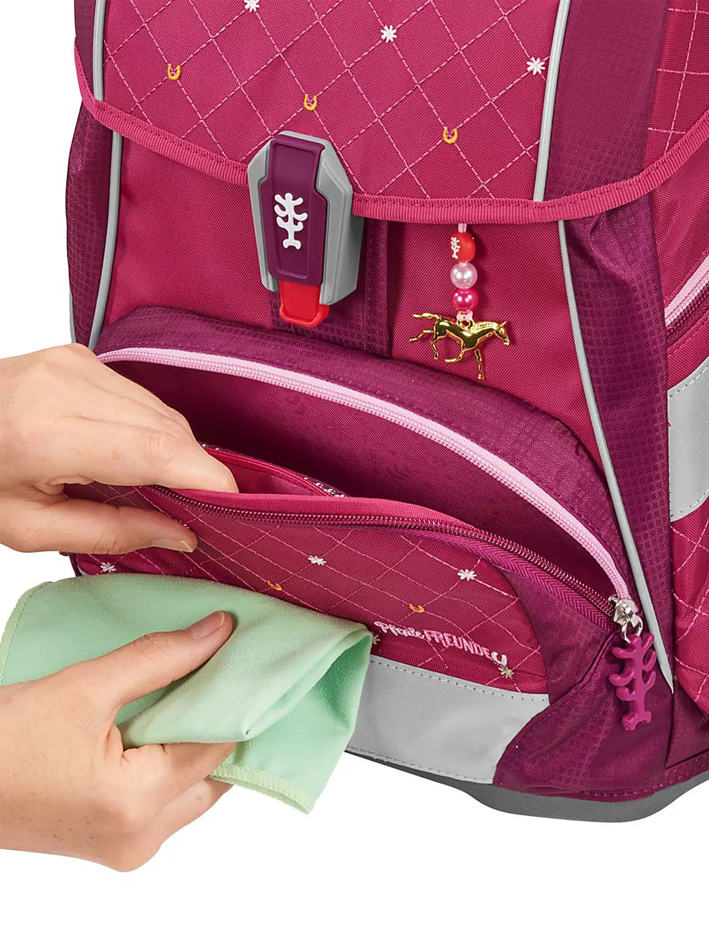 STEP BY STEP | Schultaschen Set 2IN1 Spiegelburg Pferdefreunde | pink