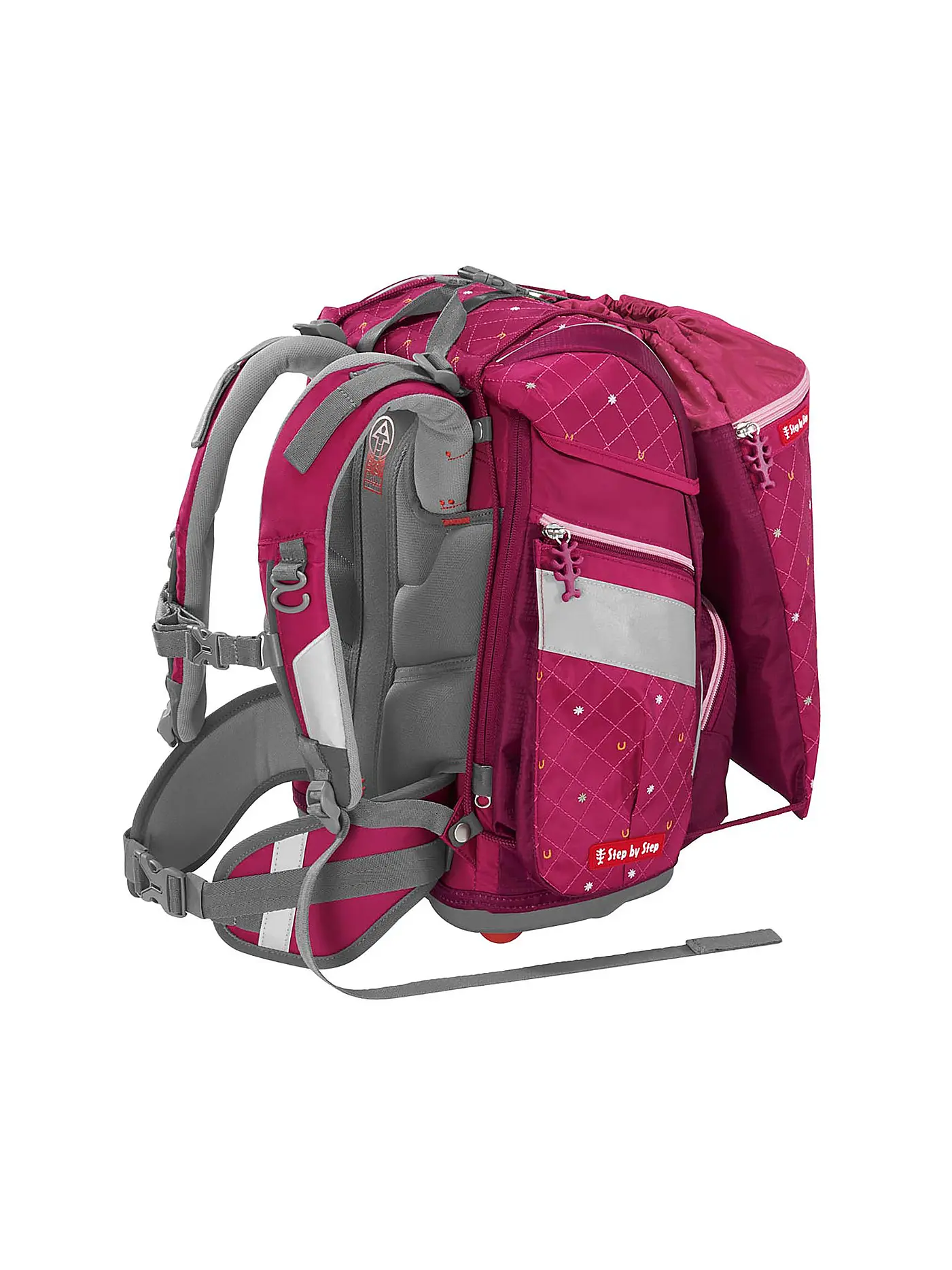 STEP BY STEP | Schultaschen Set 2IN1 Spiegelburg Pferdefreunde | pink
