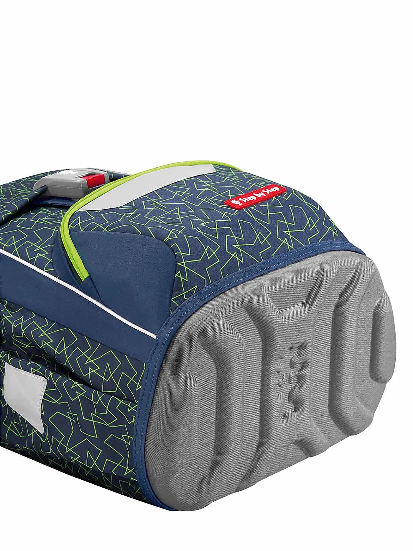 STEP BY STEP | Schultaschen Set 4tlg BASIS Green Geometric  | grün