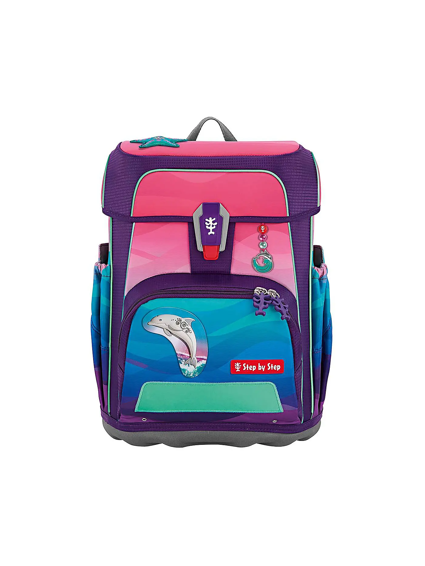 STEP BY STEP | Schultaschen Set 5-teilig  CLOUD Ocean Dolphin Lana  | pink