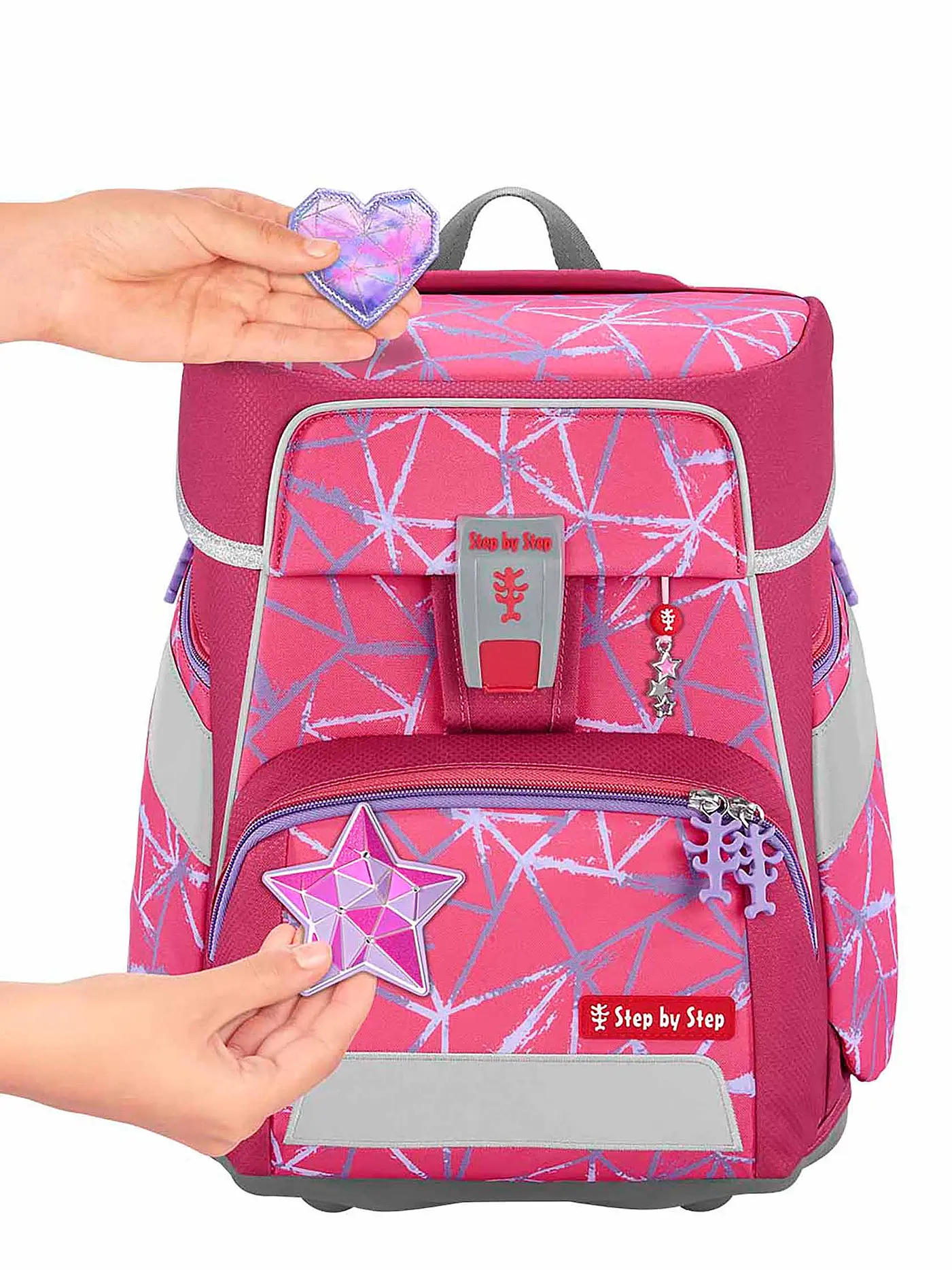 STEP BY STEP | Schultaschen Set 5tlg - Space Star Stella | pink