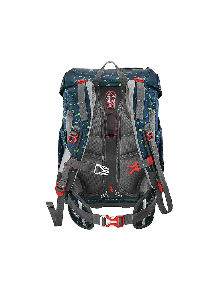 STEP BY STEP | Schultaschen Set 5tlg CLOUD Bagger Rocco | Dunkelgrün