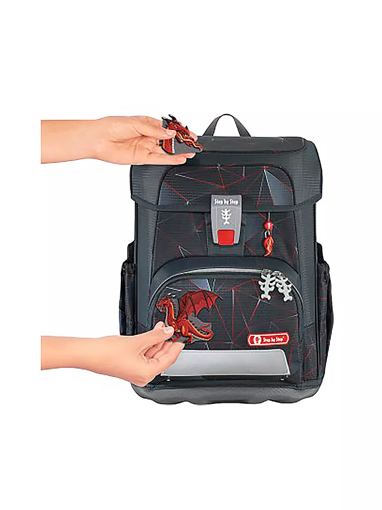 STEP BY STEP | Schultaschen Set 5tlg CLOUD Dragon Drako | schwarz