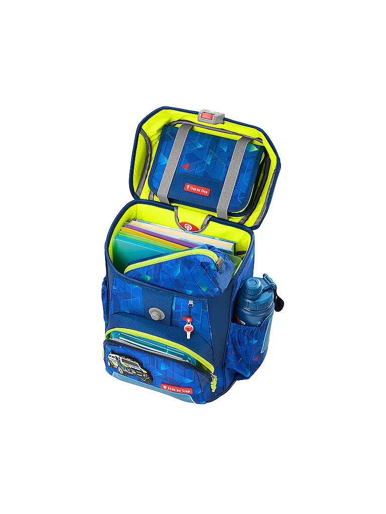 STEP BY STEP | Schultaschen Set 5tlg CLOUD Police Truck Char | Blau