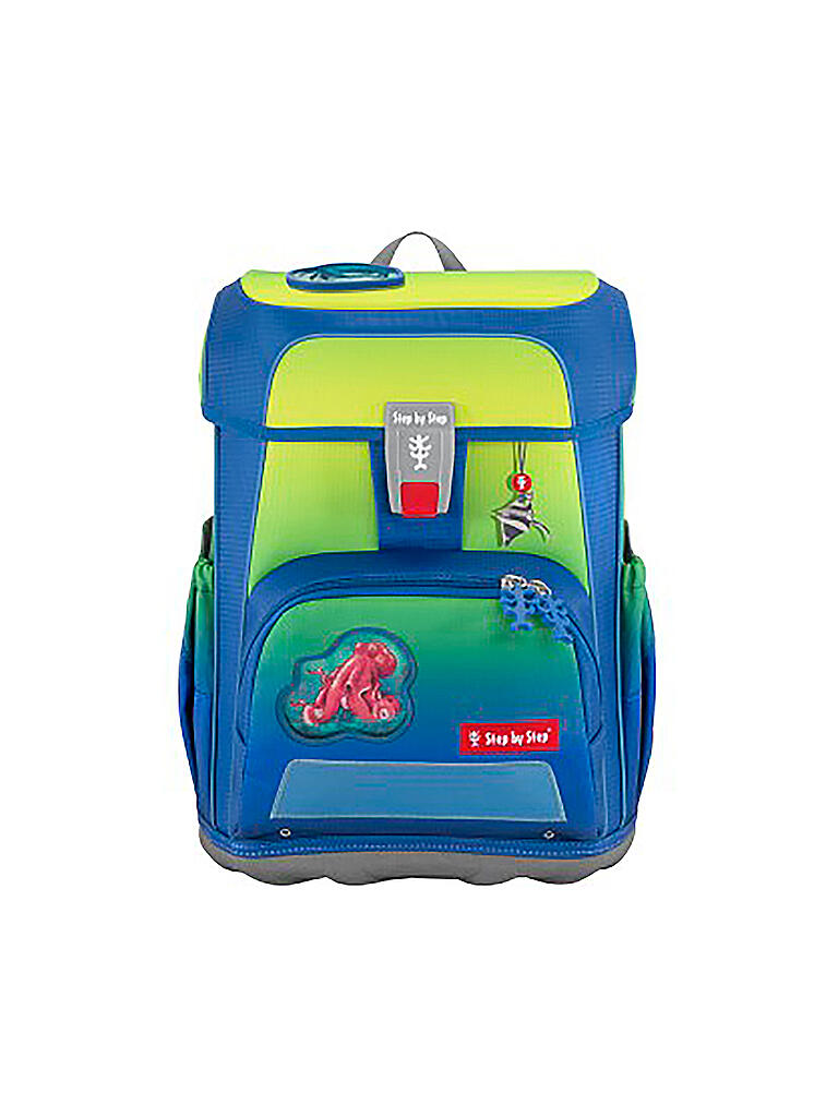 STEP BY STEP | Schultaschen Set 5tlg CLOUD Red Octupus | blau