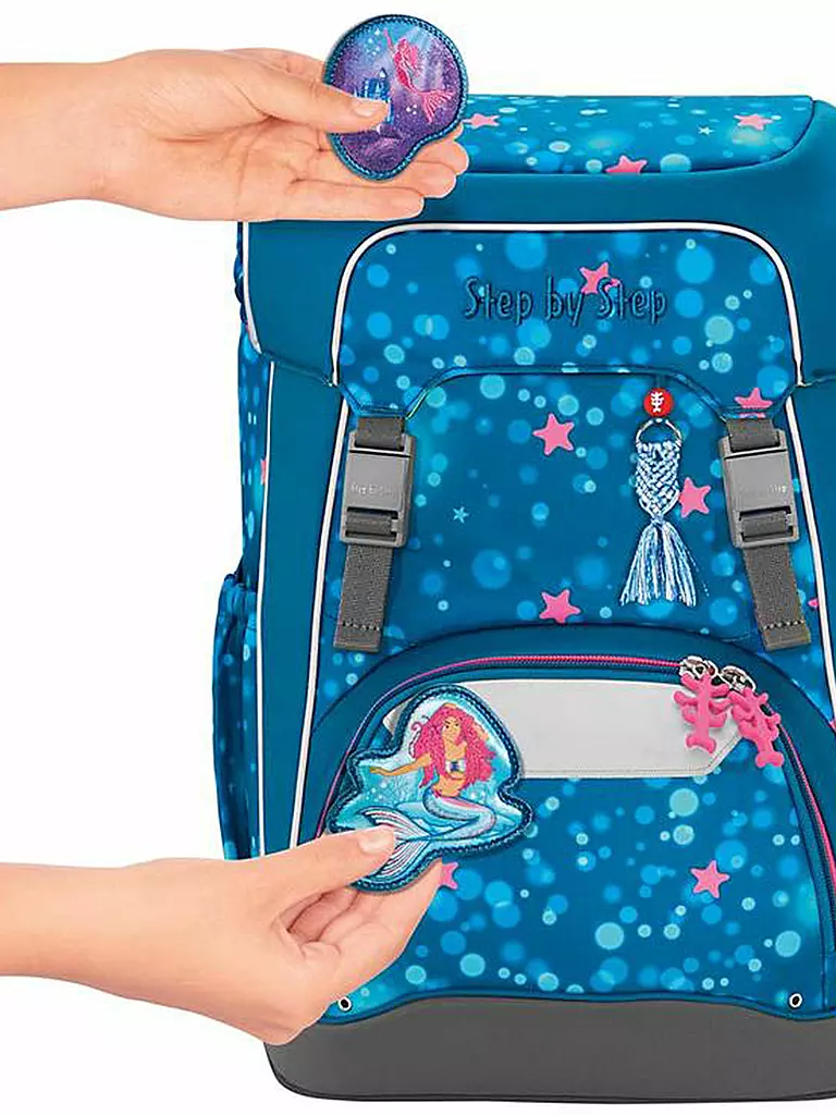 STEP BY STEP | Schultaschen Set 5tlg GIANT Memaid Lola | dunkelblau