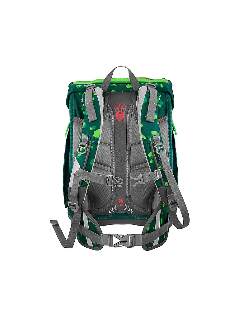 STEP BY STEP | Schultaschen Set 5tlg SPACE Dino Targo | Dunkelgrün