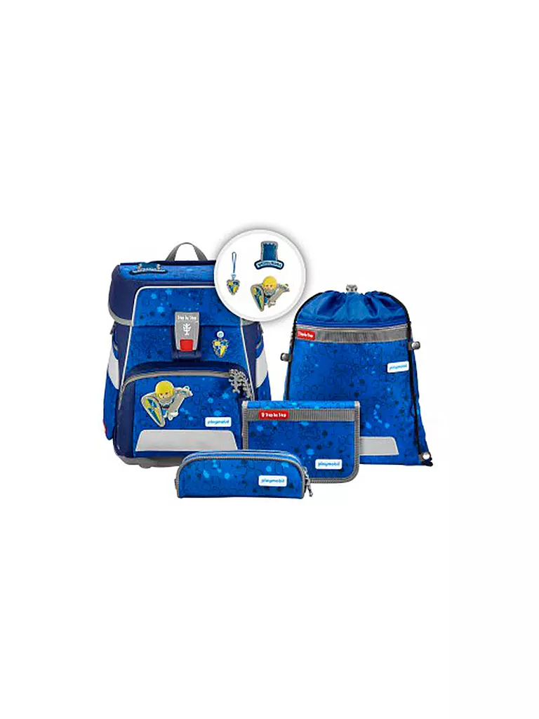 STEP BY STEP | Schultaschen Set 5tlg SPACE Playmobil Novelmore Arwynn | blau