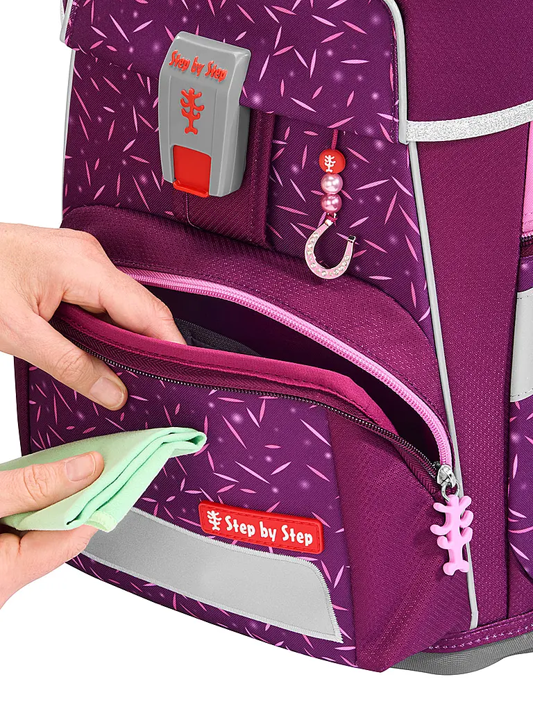 STEP BY STEP | Schultaschen Set 5tlg SPACE Pretty Unicorn | Beere