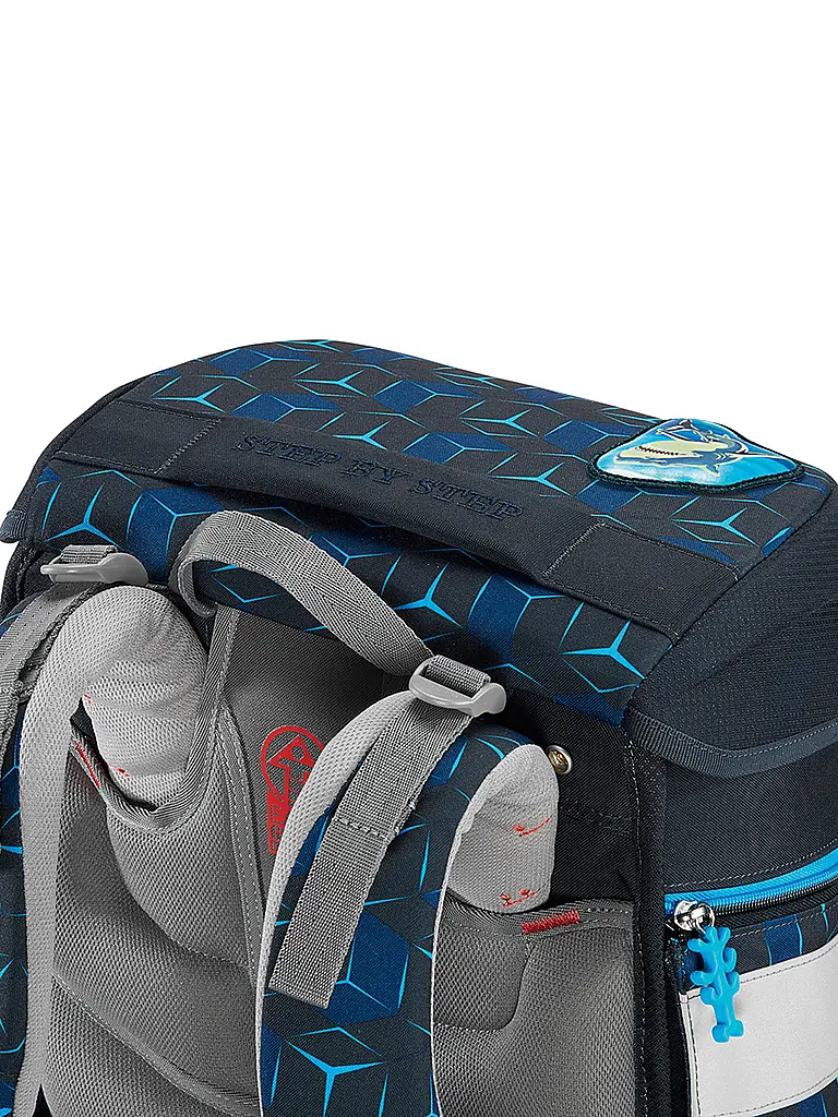 STEP BY STEP | Schultaschen Set 5tlg SPACE Shine Shark Dexte | 