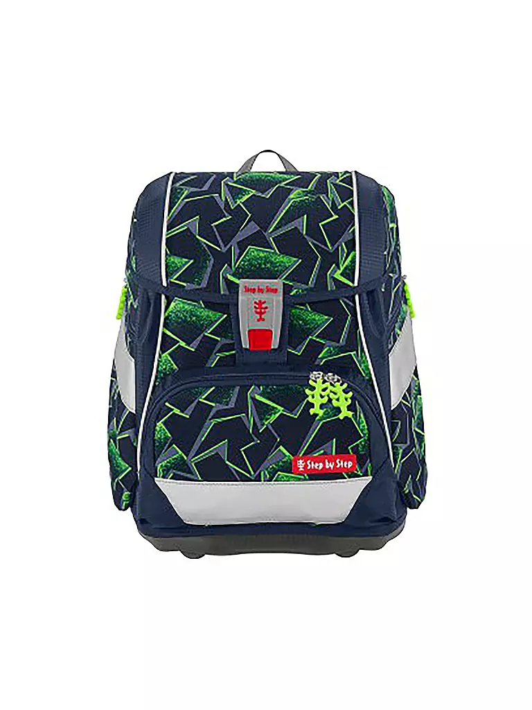STEP BY STEP | Schultaschen Set 6tlg 2in1 Plus Wild T-Rex Taro | dunkelblau