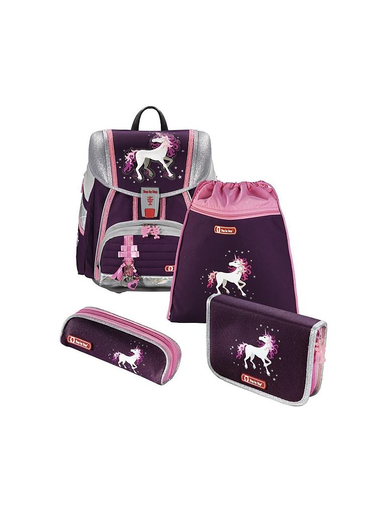 STEP BY STEP | Schultaschen-Set "Touch 2 - Unicorn" 4-tlg. | lila