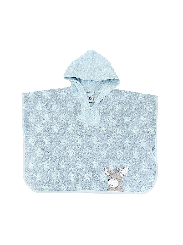 STERNTALER | Kinder Badeponcho " Emmi " 50x70 cm | blau