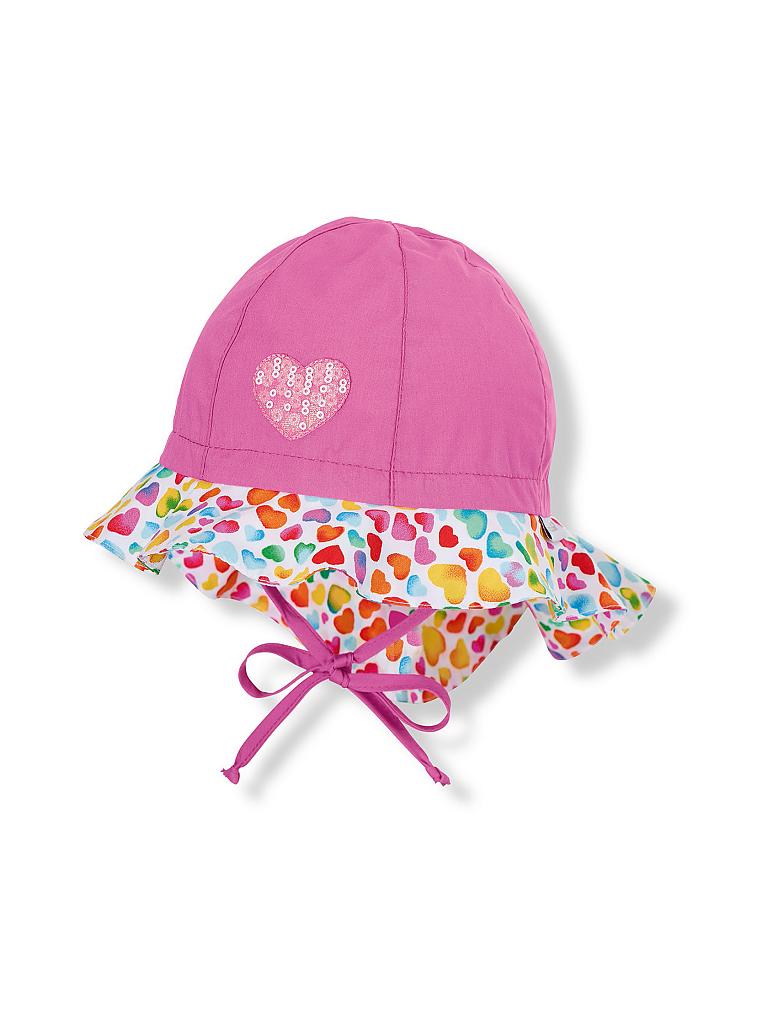 Sterntaler Mädchen Hut Mit Nackenschutz – Aus 100% Baumwolle, Mit Blümchenmuster, Größe 55, Für Kinder Ab 4