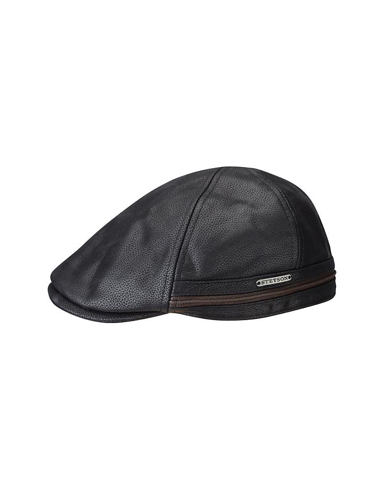 STETSON | Lederkappe "Redding" | schwarz
