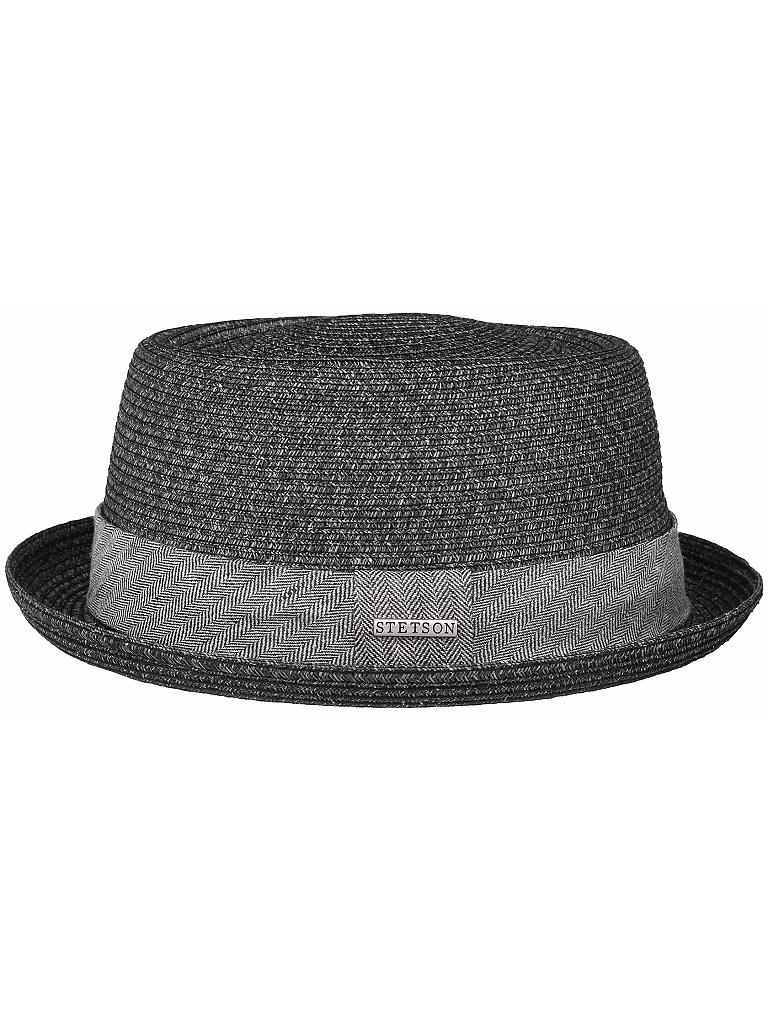 STETSON | Robstown Toyo Pork Pie Strohhut | schwarz