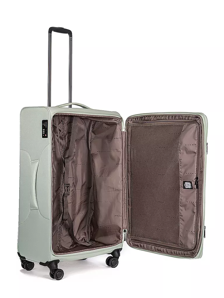 STRATIC | Trolley weich LIGHT L 75cm mint | dunkelblau