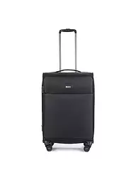 STRATIC | Trolley weich LIGHT Medium 65cm dark blue  | schwarz
