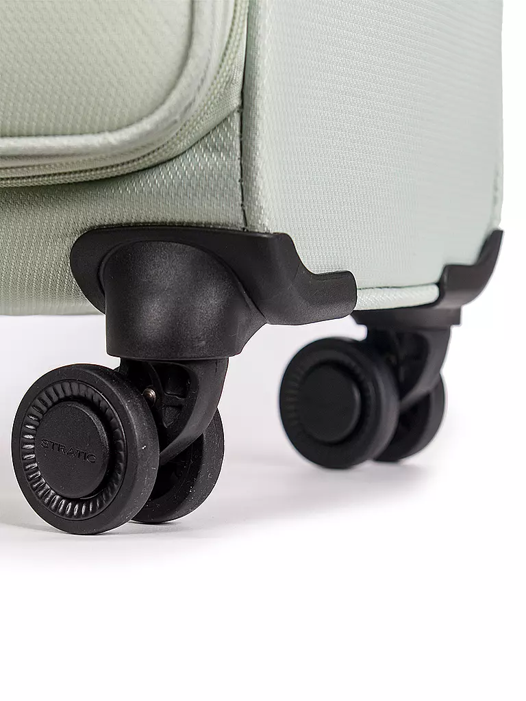 STRATIC | Trolley weich LIGHT M 65cm mint | dunkelblau