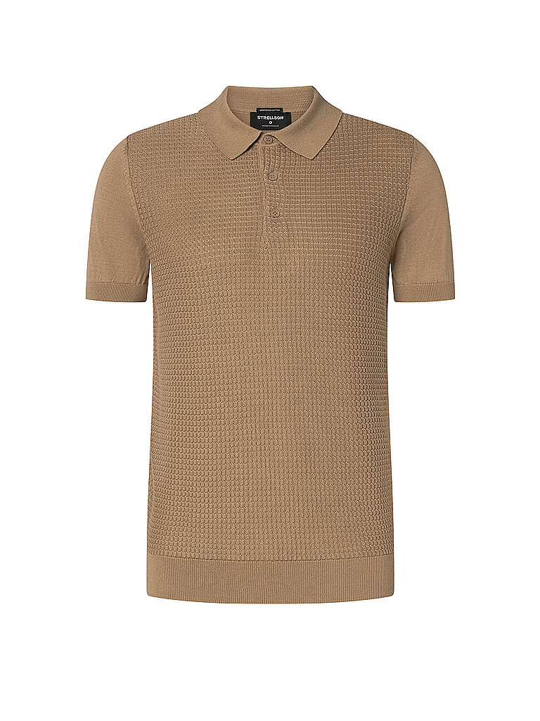 STRELLSON Poloshirt  ADRIAN	  camel | S