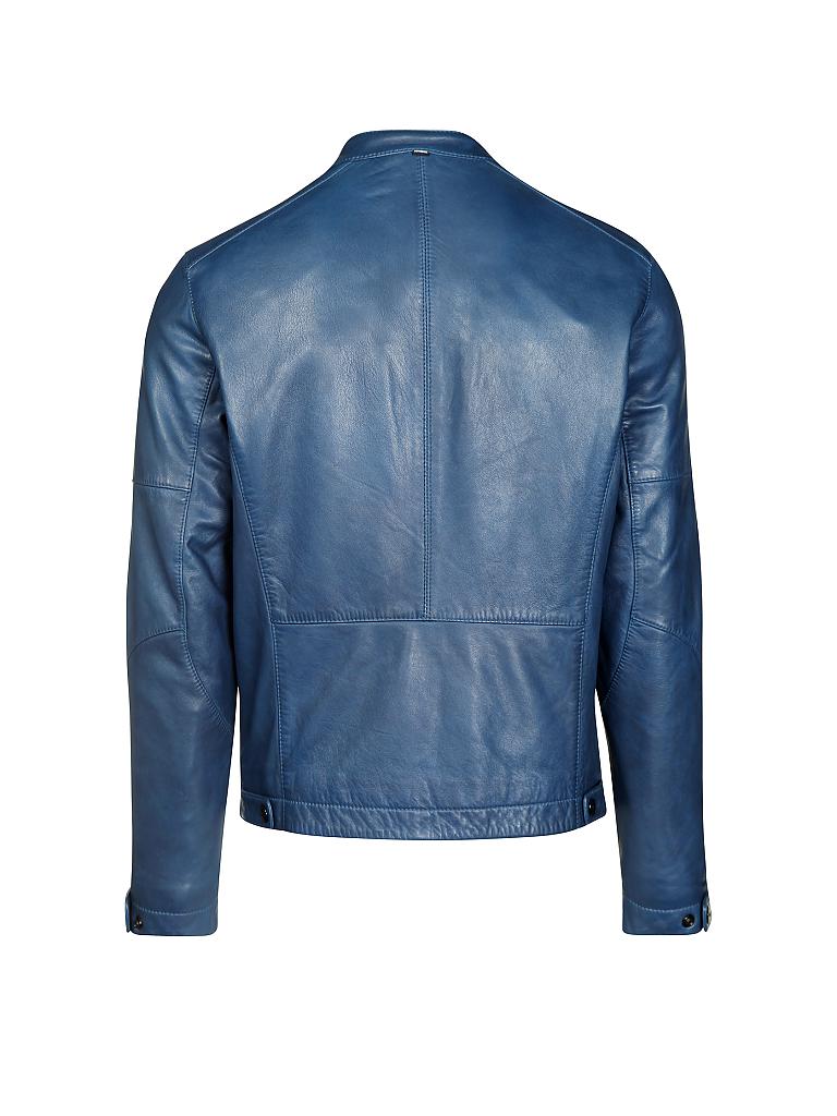 STRELLSON | Lederjacke "Beacon" | blau